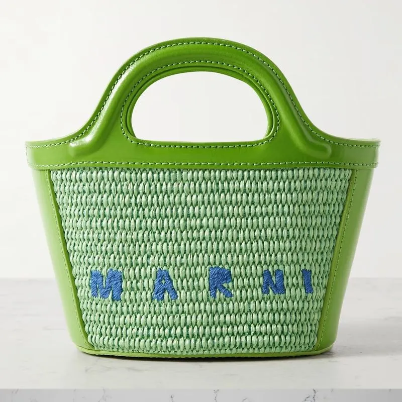 Marni-Tropicalia-micro-leather-and-embroidered-faux-raffia-tote