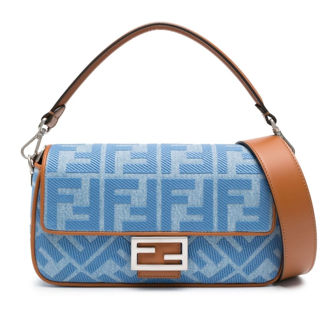 Fendi-Baguette-denim-crossbody-bag
