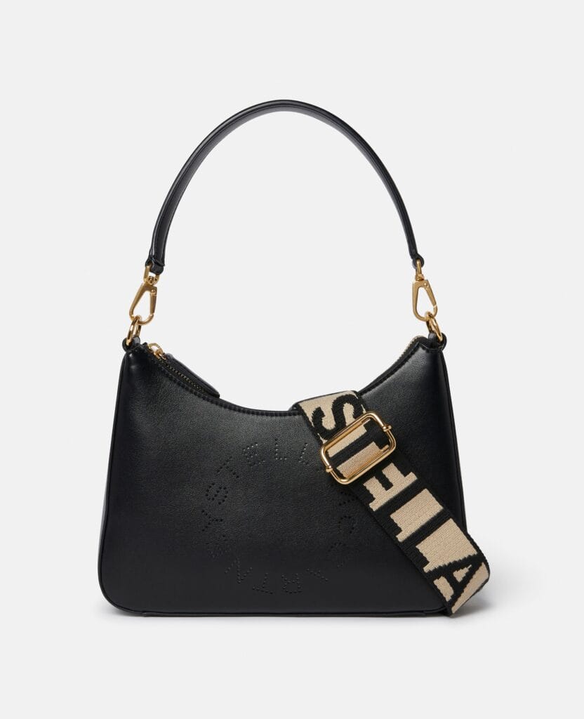 Stella-McCartney-Logo-Small-Shoulder-Bag-Black