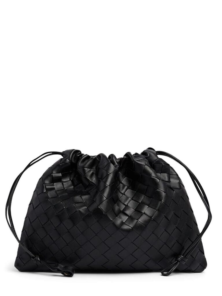 Bottega Veneta Medium Leather Dustbag Black
