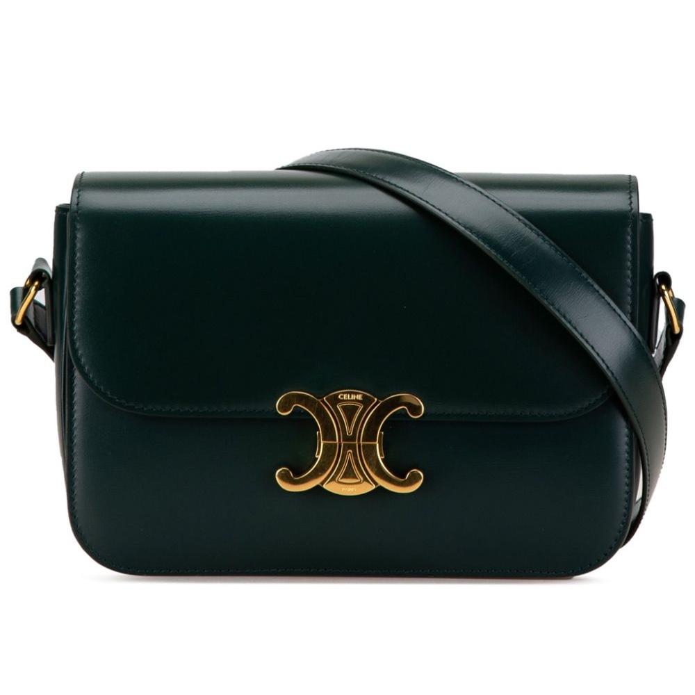 Celine Triomphe Crossbody Bag Green