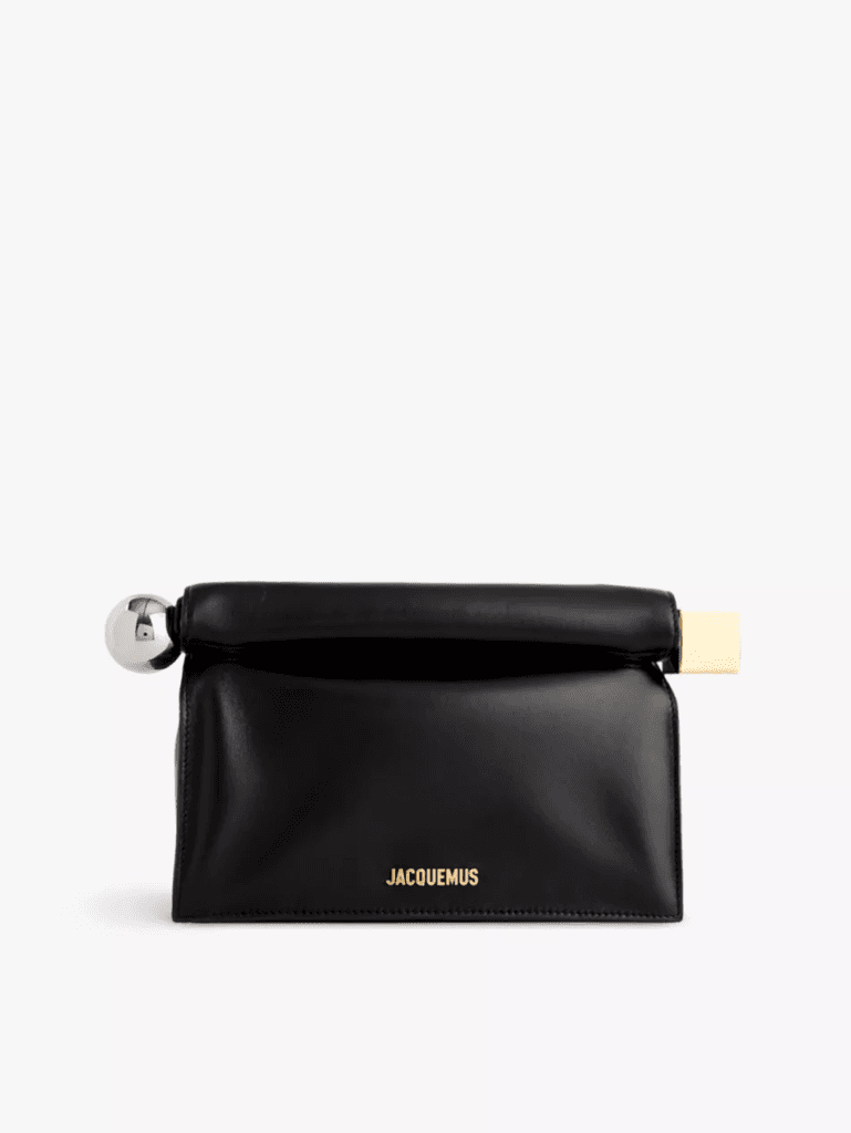Jacquemus La Pochette Rond Carre Clutch Bag Black