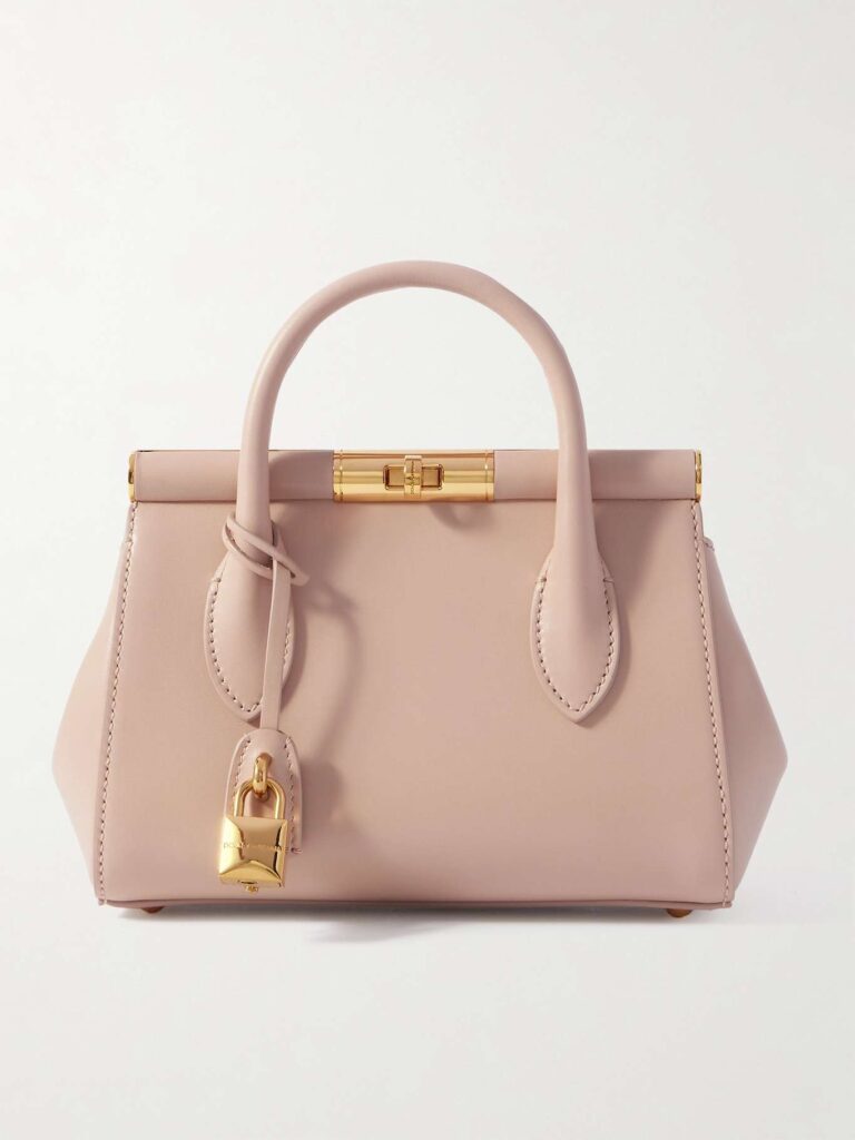 Dolce Gabbana Marlene Day Mini Leather Tote Beige