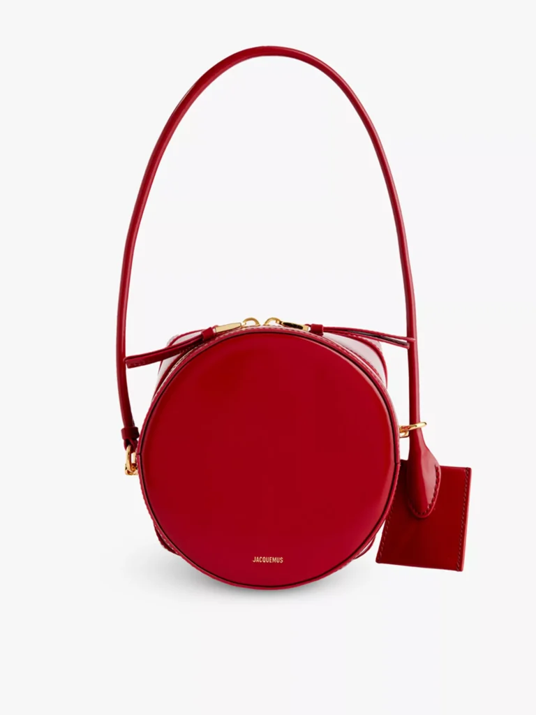 Jaquemus Le Vanito Leather Dark Red