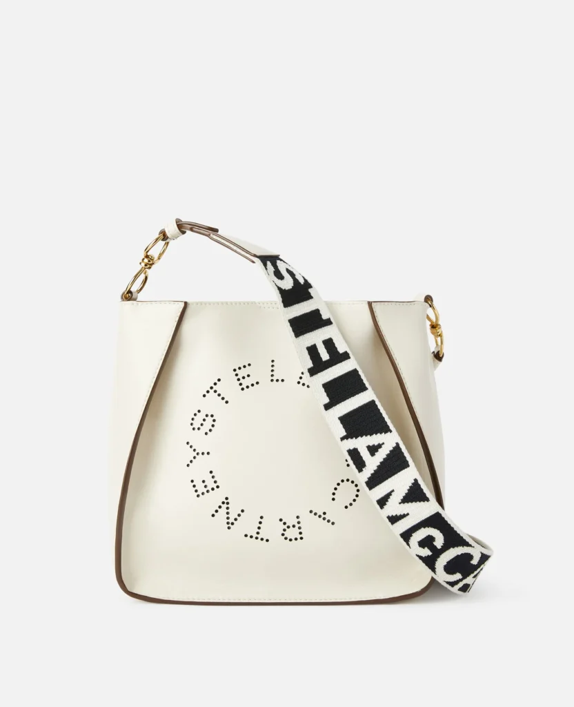 Stella McCartney White Logo Crossbody Bag