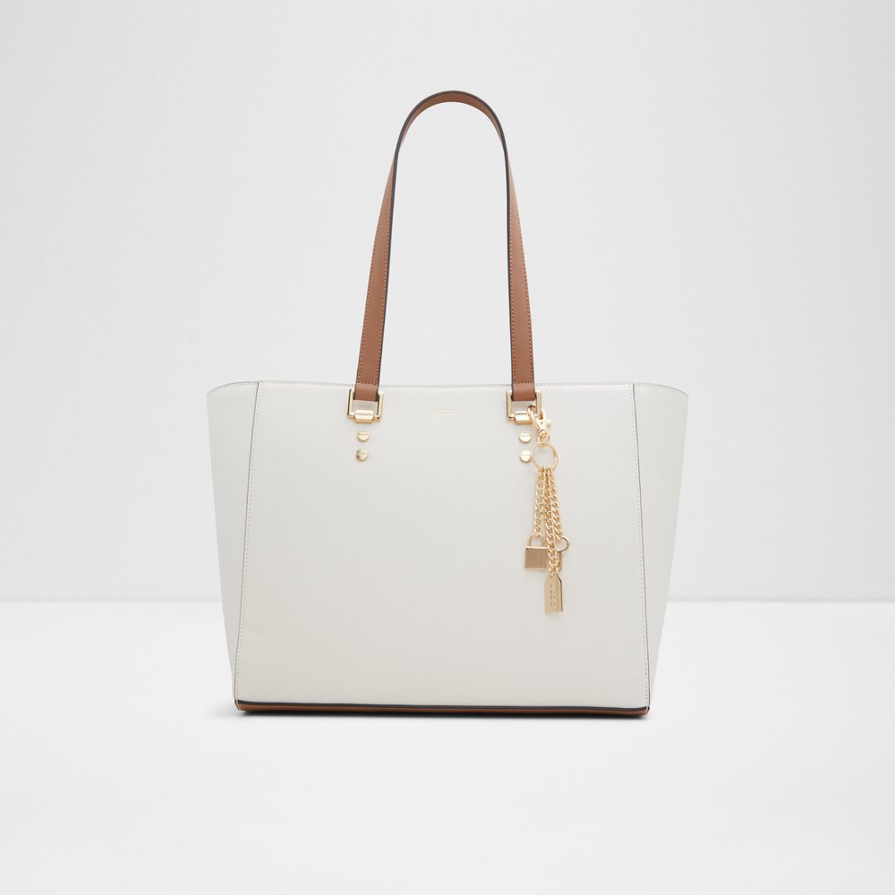 Aldo Winta Vegan Leather Top-zip Tote Bone