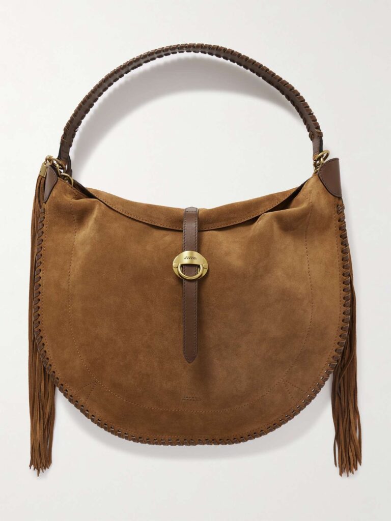 Isabel Marant Altay Tasseled Suede Shoulder Bag