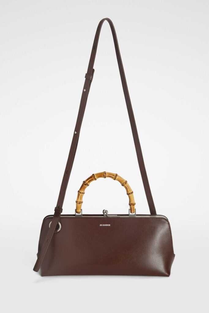 Jil Sander Goji Bamboo Small Dark Earth