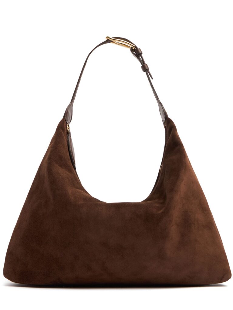 Liffner Pillow Suede Shoulder Bag Brown