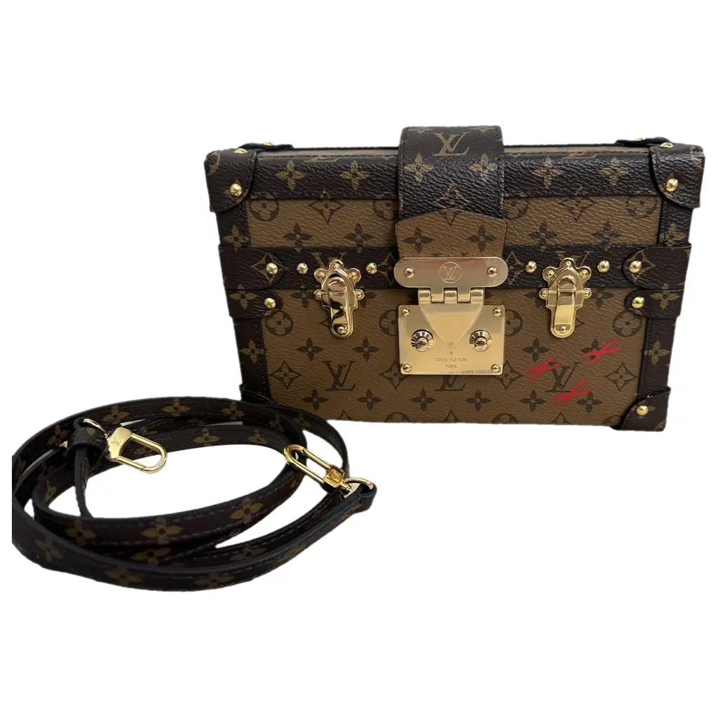 Louis Vuitton Petite Malle Leather Bag