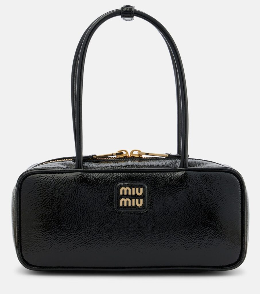 Miu Miu Beau Patent Leather Tote Bag