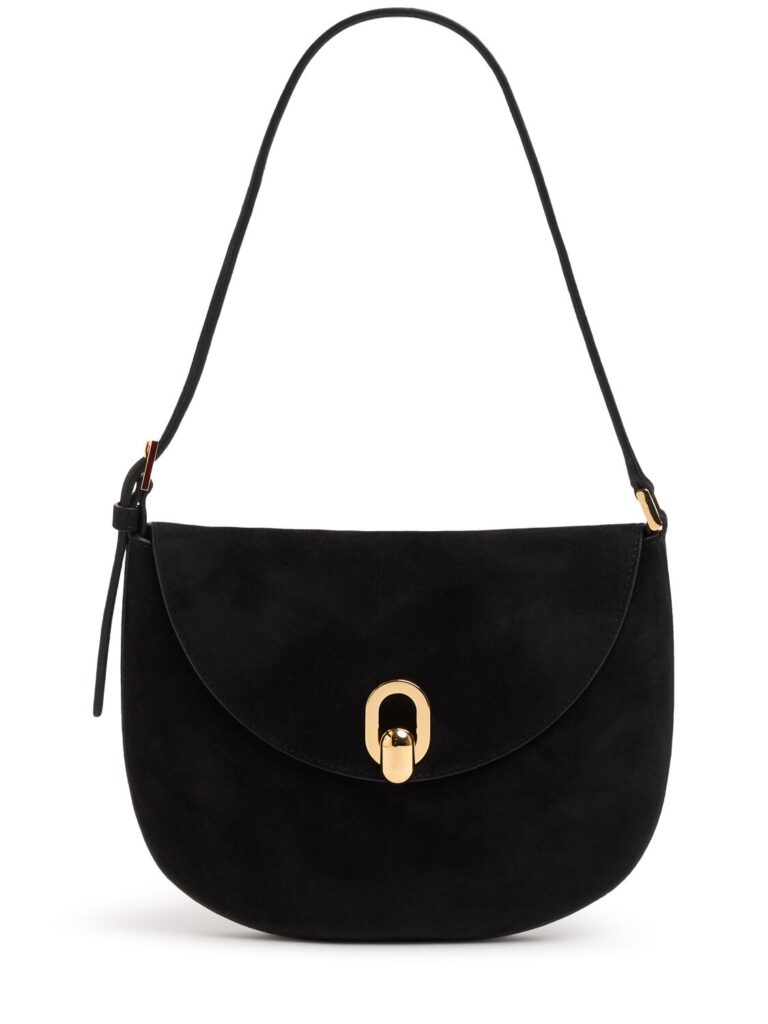 Savette Small Tondo Suede Hobo Bag