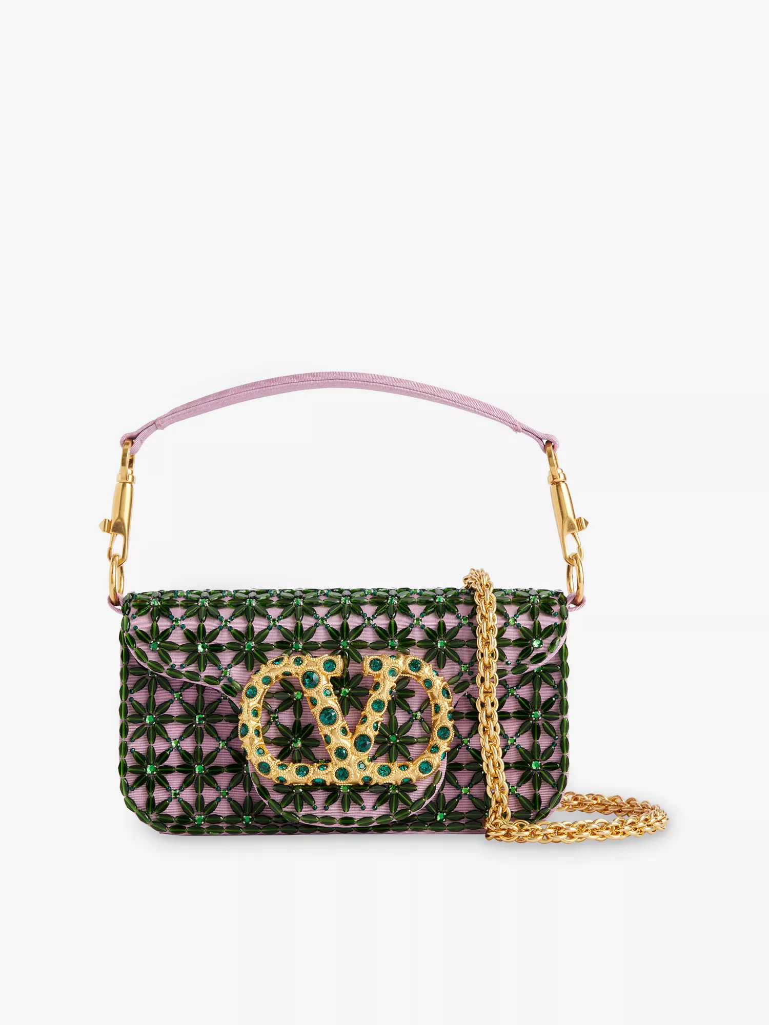 Valentino Garavani Loco Small Beaded Shoulder Bag